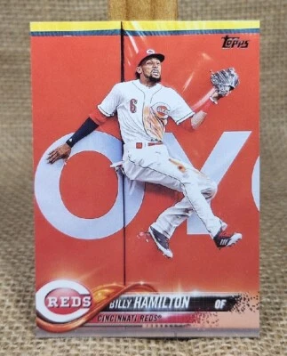 2018 Topps Series 1 Бейсбольная карточка Билли Гамильтона #68 Reds FREE S&H A5 - Изображение 1 из 2