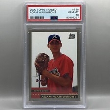 2000 Adam Wainwright Topps Traded #T88 - Rookie Card RC - PSA 10