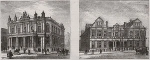 The post office, museum, free library & Art school, Ipswich. Suffolk 1881 - Picture 1 of 1
