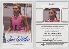 2021-22 Leaf Memories 1990 Base Auto Silver /10 Jada Williams #BA-JW1 Auto