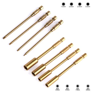 4pz Acciaio legato durevole metallo 1.5 2.0 2.5 3.0 4.0 5.5 7.0 8.0mm metallo esagonale - Foto 1 di 10