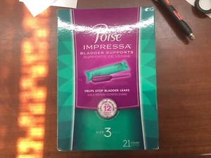 Größe 3 Poise Impressa Inkontinenz Blasenstützen zur Blasenkontrolle 21 Stück - Bild 1 von 1
