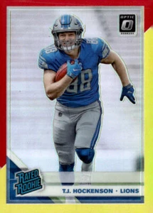 2019 Donruss Optik #171 T.J. Hockenson rot und gelb - Bild 1 von 2
