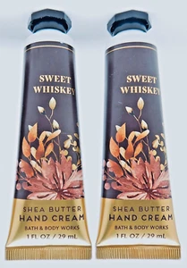 2 BATH & BODY WORKS SWEET WHISKEY SHEA BUTTER HAND CREAM 1 oz TRAVEL SIZE - Picture 1 of 10