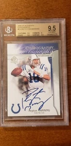 2009 SP Authentic PEYTON MANNING Chirography Auto HOF SP BECKETT 9.5 G M - Picture 1 of 2