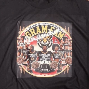 Grambling State University short sleeve college T-shirt BLACK GRAM-FAM T-SHIRT - Picture 1 of 2