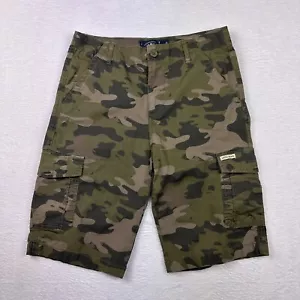 Lucky Brand Shorts Boys L 14/16 Green Cargo Camo Adjustable Hunting Youth Kids - Picture 1 of 11