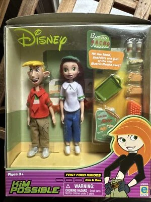 Disney Kim Posible Comida Rápida Amigos Kim & Ron Muñecas 4" NUEVO Equity Marketing Foto 1 de 4