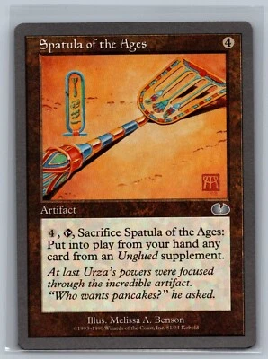 Magic The Gathering Unglued Spatula of the Ages #81/94 MTG TCG CCG - Image 1 of 2