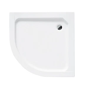 Duschwanne 90 x 90 x 4 x 16 cm Duschtasse Viertelkreis Schürze ALEX - Bild 1 von 5