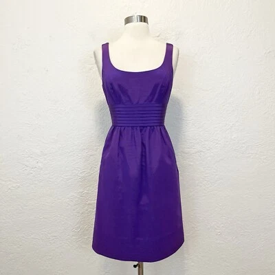 Shoshanna size 6 Cocktail Dress Purple Taffeta - image 1 of 4