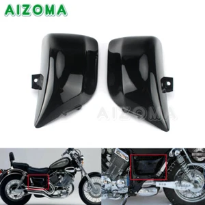 ABS Black Battery Side Cover Panels For Yamaha Virago XV535 XV400 XV 535 XV 400 - Picture 1 of 9