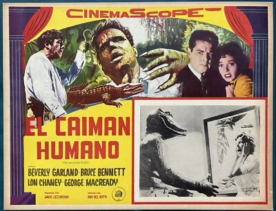 THE ALLIGATOR PEOPLE BEVERLY GARLAND MONSTER MEXICAN LOBBY CARD 1959 - Image 1 of 4