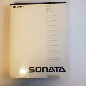 1990 Hyundai Sonata OEM Shop / Service Manual Repair Factory USED - Imagen 1 de 5