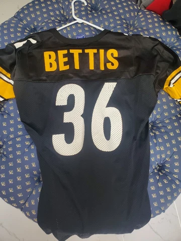 Vintage Champion Jerome Bettis Jersey Pittsburgh Steelers #36 Black Size 44 Cover
