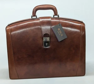 Bosca Partners alte Aktentasche Leder Bernstein #823-27 - Bild 1 von 3
