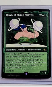 MTG Magic the Gathering UNF Unfinity Showcase Galaxy Foil Hardy of Myras Marvels - Bild 1 von 2