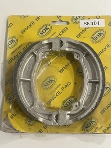 FRONT BRAKE SHOES fit KAWASAKI KX 250 400 420, 1975-1981 KX250 KX400 KX420 - Picture 1 of 1