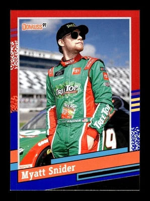 5-05-25 PWE . 2024 donruss nascar #126 myatt snider RED BLUE . READ - Image 1 of 2