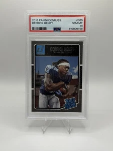 2016 Panini Donruss Rated Rookie #365 Derrick Henry RC Gem Mint PSA 10 - Foto 1 di 2