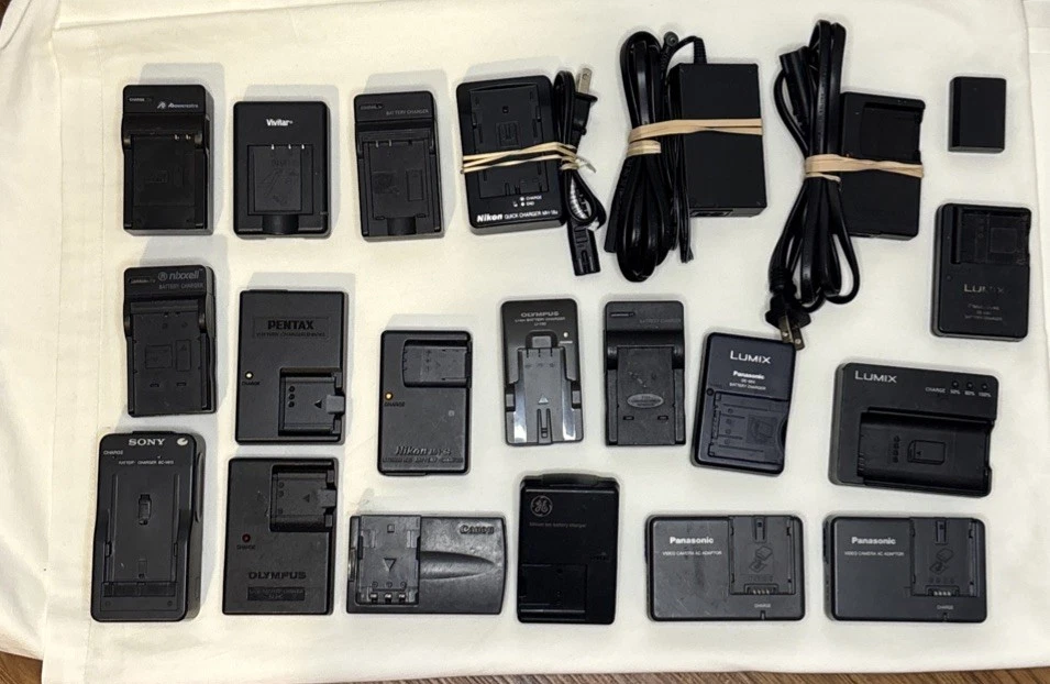 Lote de 20 cargadores de batería para cámara digital Canon Nikon Sony Fujifilm OEM VER FOTOS Foto 1 de 4