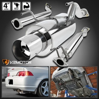 Fits 2002-2006 Acura RSX DC5 Type-S N1 Catback Exhaust 4" Muffler Tip System Kit - Изображение 1 из 4