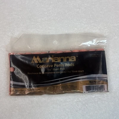 MARIANNA CÔNCAVE Perm Rods Short Rosa 5/16"~ 12 Por Pacote Grande Fluxo Através de Ventilação NOVO - Imagem 1 de 3
