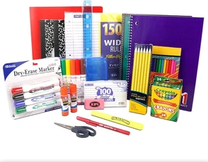 Kit de Suministros Escolares Esenciales EPI para Segundo y Tercer 2do - 3er Grado, Negro - Imagen 1 de 9