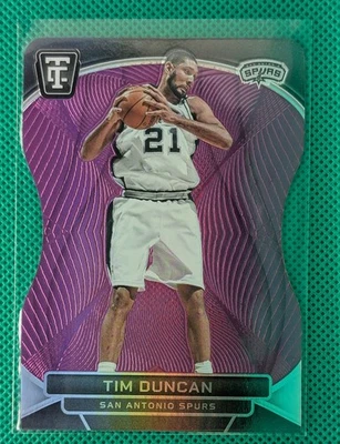 2024-25 Totally Certified - Tim Duncan #176 Purple Platinum Mirror Die-Cut 16/49 - Image 1 of 2