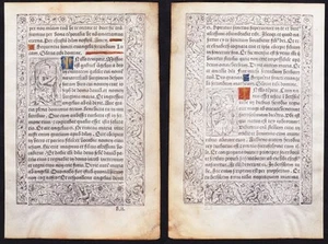 Stundenbuch Inkunabel Livre d'heures Book of Hours Paris Pigouchet 1490 - Imagen 1 de 3