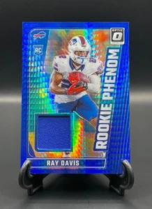 2024 Donruss Optic #RPB-RDS Ray Davis Rookie Phenom Blue Hyper Prizm Relic Bills - Picture 1 of 2