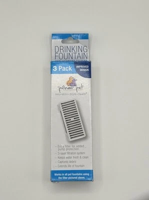 Filtro en forma de T Pioneer Pet para alimentos, agua y fuente serena, 3 unidades Foto 1 de 2