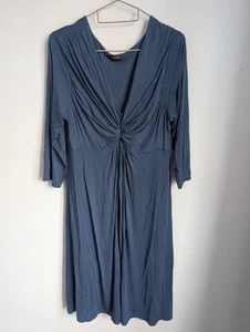 Phase Eight Blue Long Sleeve Bodycon Dress Size 10 (T36) - Picture 1 of 7