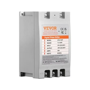 VEVOR 3 Phasen Wandler - 10HP 30A 220V Einphasig auf 3 Phasen Wandler, Digit - Bild 1 von 1