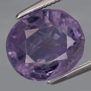 ¡Color encantador de 2,86 quilates! Iolita violeta natural África fuego completo y buena forma - Imagen 1 de 4