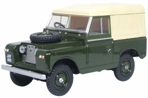 OXFORD 1/43 LAND ROVER SERIES II SWB CANVAS BRONZE GREEN 43LR2S008 - Image 1 of 1