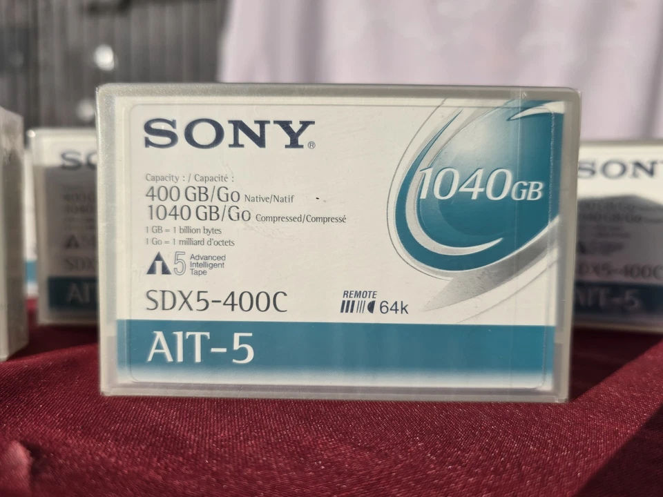1x Sony SDX5-400C, AIT-5 Tape Datenkassette WORM 400GB 1040GB, NEU, 1x STÜCK  - Bild 1 von 4