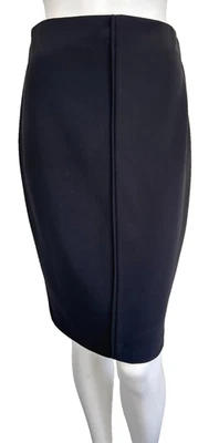 Falda tejida Joseph Ribkoff Ponte espalda tono dorado cremallera negra talla mediana 8 Foto 1 de 4