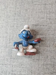 Smurfs Bricklayer Smurf 20148 “Handy” 1981 Figure Toy Schleich Peyo - Picture 1 of 3
