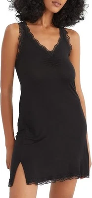 HONEYDEW Intimates All American Knit Chemise NEGRO L Foto 1 de 4
