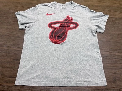 Miami Heat Men’s Gray NBA Basketball T-Shirt - Nike - XL - Image 1 of 3