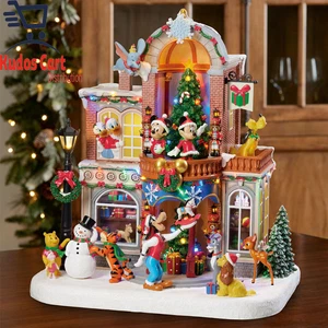 Disney Animated Holiday Toy Shop Lichter & Musik 1,25 Fuß Weihnachtsschmuck Weihnachten - Bild 1 von 5