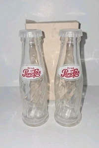 New! Vintage Pepsi Salt & Pepper Shaker Bottles in Box - 4.25 in tall - Picture 1 of 4
