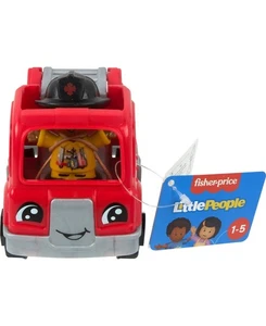 Little People Fire Truck with Firefighter by Fisher Price ages 1-5 years NEW Tag - Picture 1 of 4