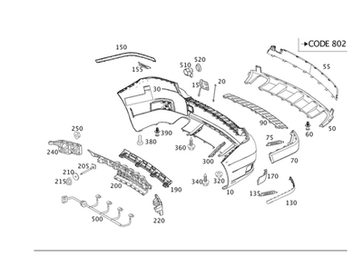 Подлинная подножка Mercedes-Benz 204-885-00-11 - Изображение 1 из 2