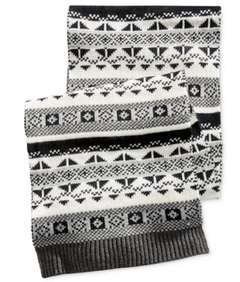 $295 Club Room Hombres Unisex Negro Patrón Invierno Acrílico Chal Nuevo con Etiquetas Silenciador Bufanda Foto 1 de 3