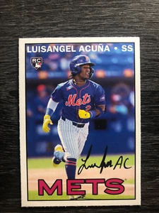 LUISANGEL ACUNA ROOKIE 2025 Topps Heritage #H25-16  25TH ANNIVERSARY METS SP - Imagen 1 de 2
