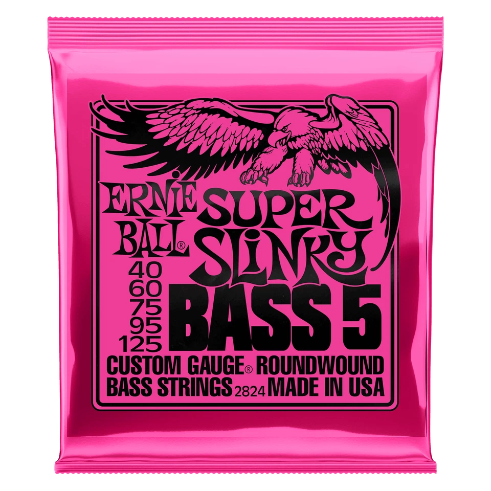 Ernie Ball 5-String Super Slinky Nickel Wound Electric Bass Strings (40-125) - Image 1 of 1