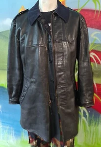Alte ÖSB Oldtimer Flieger Lederjacke Militär Swedish Flight Jacket 40/50er - Bild 1 von 14