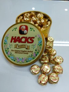 Hacks Original English Herbal Flavor Cough Drop Relief Candy Herb Sweets in Box - Picture 1 of 13